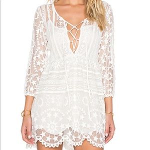 Jens Pirate Booty White Star Lace Dress. Size: S